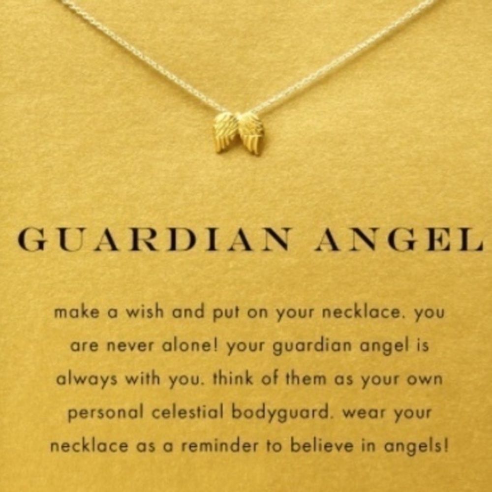Guardian angel charm necklace